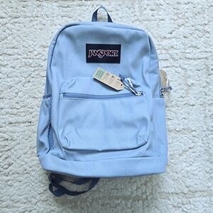 JanSport Cross Town Plus Remix 17" Backpack Laptop Compartment Light Denim Blue